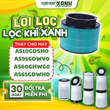 Màng lọc LocKhiXanh® tương thích cho Lõi máy lọc không khí LG Puricare AS60GHWG0,AS65GDWH0, AS10GDWH0, AS10GDSH0