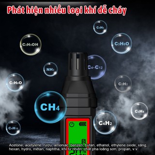 HABOTEST HT56C Máy dò khí dễ cháy LPG 50-1000 PPM Máy phân tích rò rỉ khí Công cụ cảm biến kiểm tra môi trường đo khí dễ