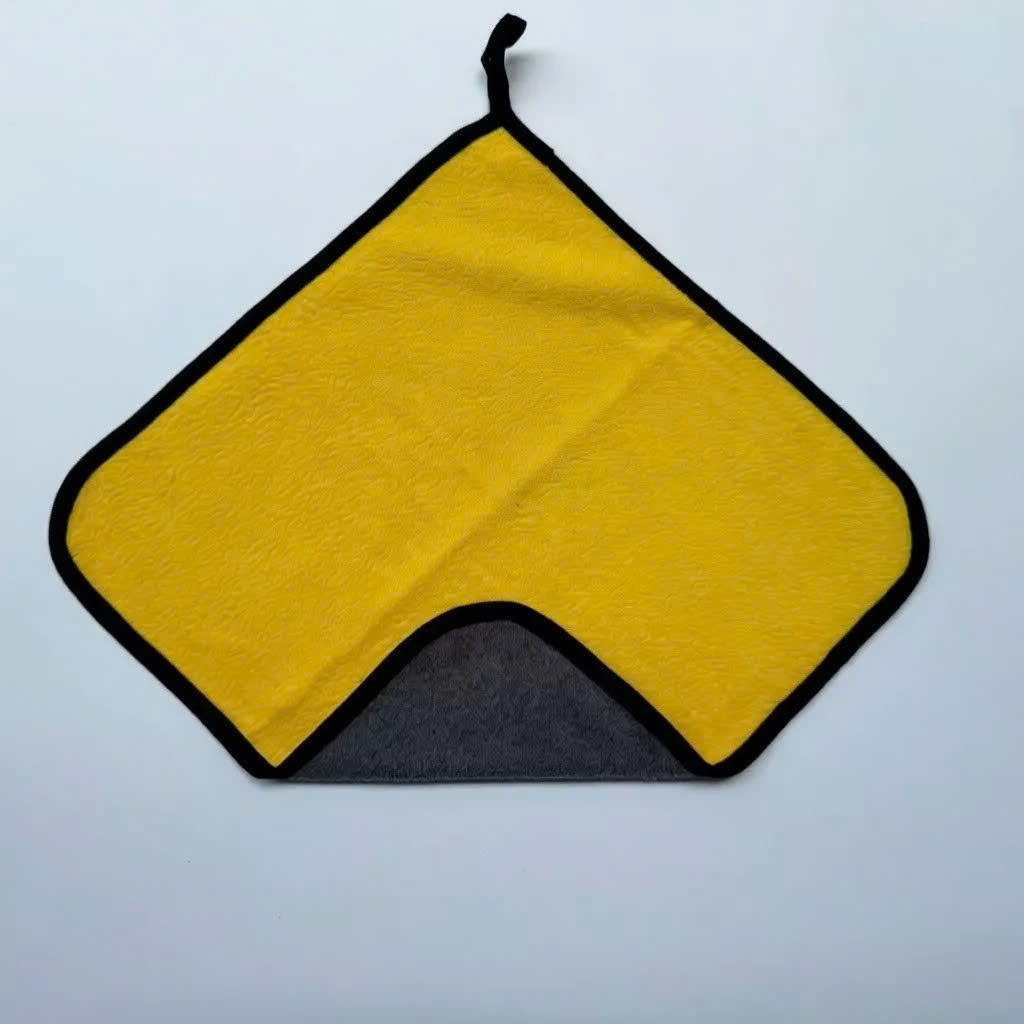 [COMBO 10] Khăn Lau Xe Ô Tô Chuyên Dụng Đa Năng,Khăn 2 Lớp Lau Xe Ô Tô Nhà Cửa - KHĂN VÀNG XÁM 30*30CM SIÊU THẤM HÚT