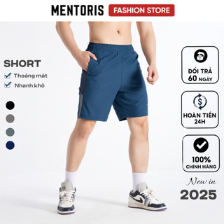 Quần short nam Mentoris, Quần đùi gió Có giãn, thoáng khí, thoải mái vận động mỗi ngày MSR2509