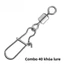 40 Khóa lure, khóa link 2,8cm chữ U chống xoắn