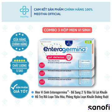 [COMBO 2/ 3 HỘP] Men Vi Sinh Enterogermina - Cân Bằng Hệ Vi Sinh Đường Ruột, Giảm Tiêu Chảy