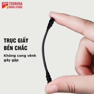 Tăm Bông Kháng Khuẩn Xoắn Đen Dễ Nhận Biết Sạch Sâu KURASHI RHYTHM 80 Cây
