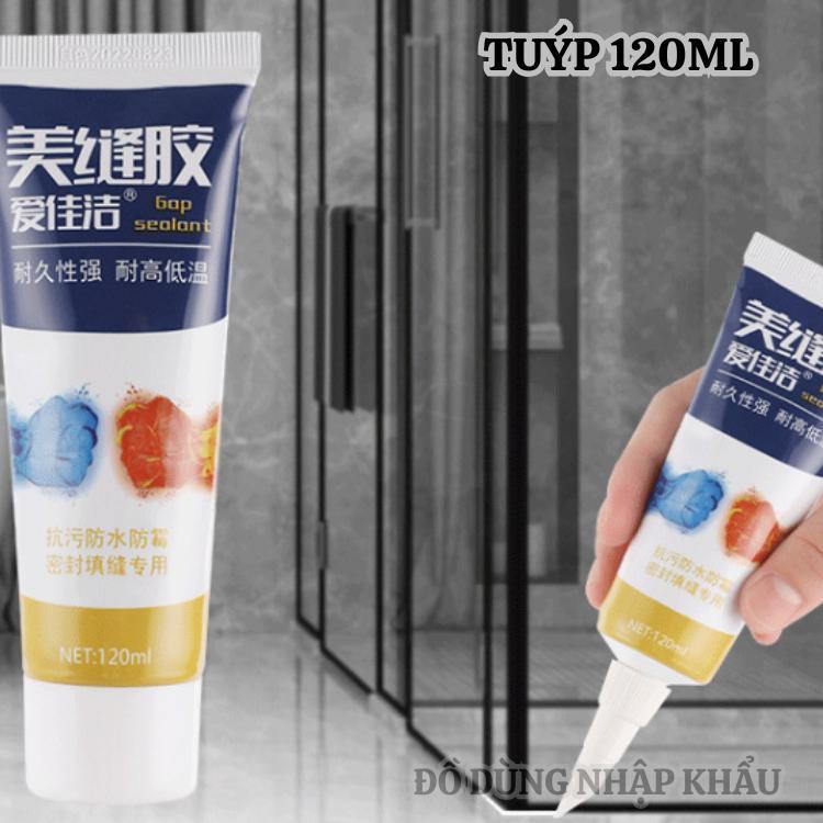 Keo Miết Mạch bịt kẽ hở chống thấm, khô nhanh - Keo Chít Mạch Silicon siêu dính, trám kín viền gạch nhà tắm, bồn rửa tay