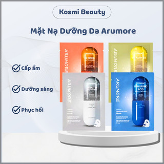 Hộp 10 miếng mặt nạ cấp ẩm trắng da Arumore mặt nạ arumore dưỡng trắng - Kosmi Beauty