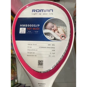 Vợt Muỗi Roman, vợt bắt muỗi thông minh, có đèn (hàng loại 1, chính hãng )