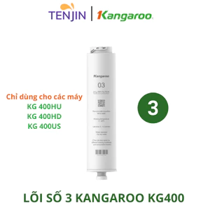 Lõi Số 3 kangaroo KG400HU Lọc Cặn Bẩn Lớn Hơn 1 Micron Hàng Chính Hãng Dùng Cho Model KG400HU, KG400US, KG400 HD