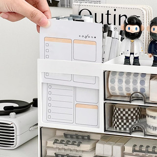 ZiinLife Hộp Đựng Đồ 3 Tầng Ngăn Kéo Để Bàn - Có Thể Thêm Tầng, Đựng Mỹ Phẩm, Văn Phòng Phẩm