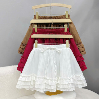 Chân Váy Bigsize Nữ Viền Bèo Tầng Dáng Xòe Vải Xốp Đôi Có Quần Bảo Hộ Co Giãn Dễ Thương CV425