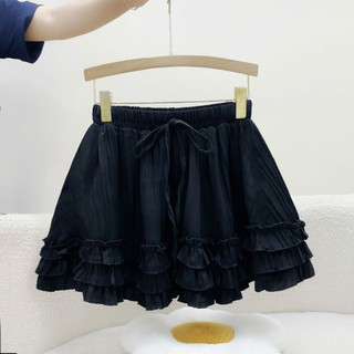 Chân Váy Bigsize Nữ Viền Bèo Tầng Dáng Xòe Vải Xốp Đôi Có Quần Bảo Hộ Co Giãn Dễ Thương CV425