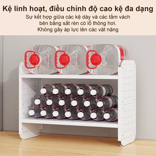 Kệ bếp đa năng sắt Bao gồm 4 móc và hộp nhựa Kệ Gia Vị 2 Tầng Kệ Sách Trắng