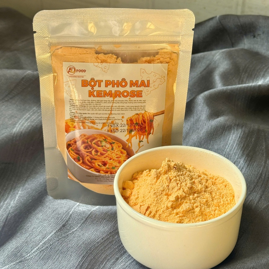 50g Gói bột phô mai Kem Rose ADFOOD -phù hợp làm xốt hải sản, xốt chấm bánh mì, mì ý