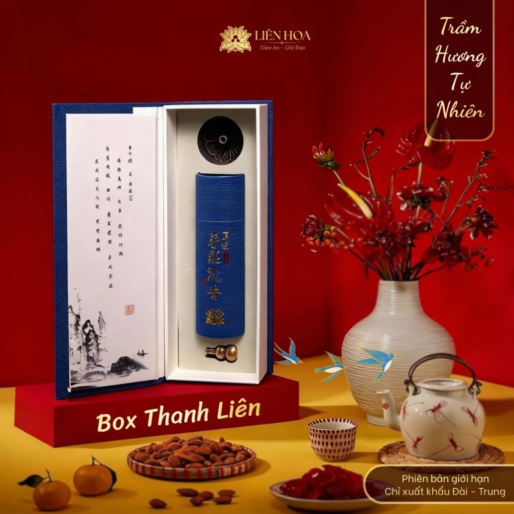 BoxSet Trầm Không Tăm Liên Hoa 10cm 305 Cây |Trầm Hương Tự Nhiên 25+ Năm | Xông Nhà, Thiền, Quà Tặng