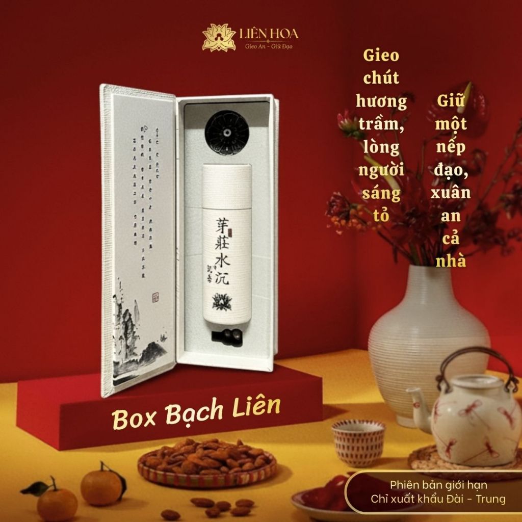 BoxSet Trầm Không Tăm Liên Hoa 10cm 305 Cây |Trầm Hương Tự Nhiên 25+ Năm | Xông Nhà, Thiền, Quà Tặng