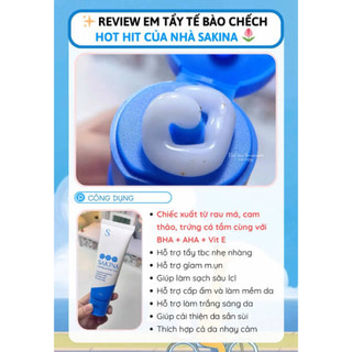 Tẩy da chết hiệu Sakina quả cho làn da sáng mịn