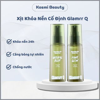 Xịt khóa nền Glamrr Q xịt cố định makeup Vegan Super Stay Makeup Fixer 50ml - Kosmibeauty