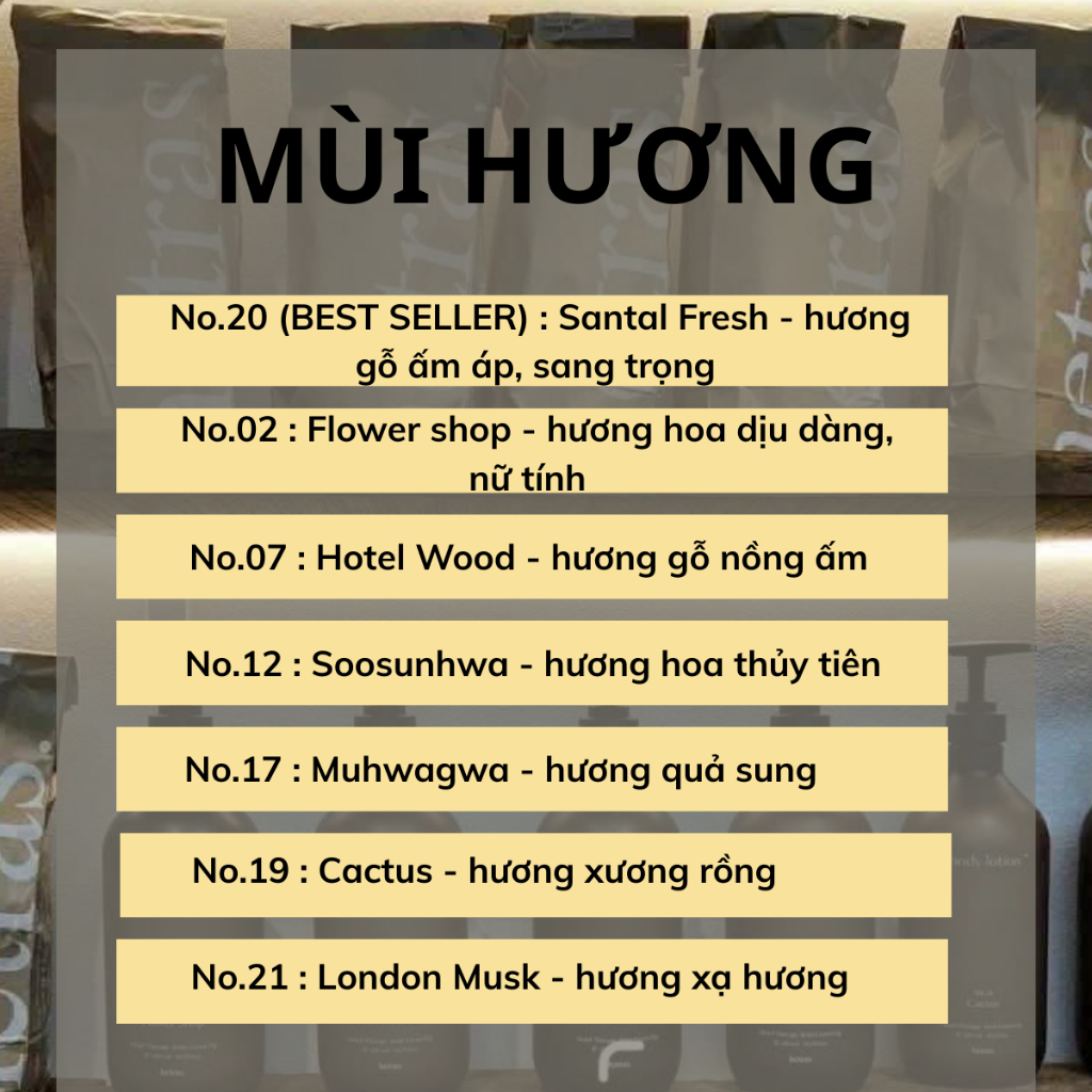 Sữa Tắm Hương Nước Hoa Hetras Body Wash 1013ml đủ mùi hương