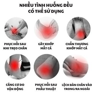Đai Chườm Nóng Lạnh Cổ Chân Lót Nhung – Giảm Đau, Sưng Viêm, Bong Gân – Túi Gel Tái Sử Dụng Dễ Dàng