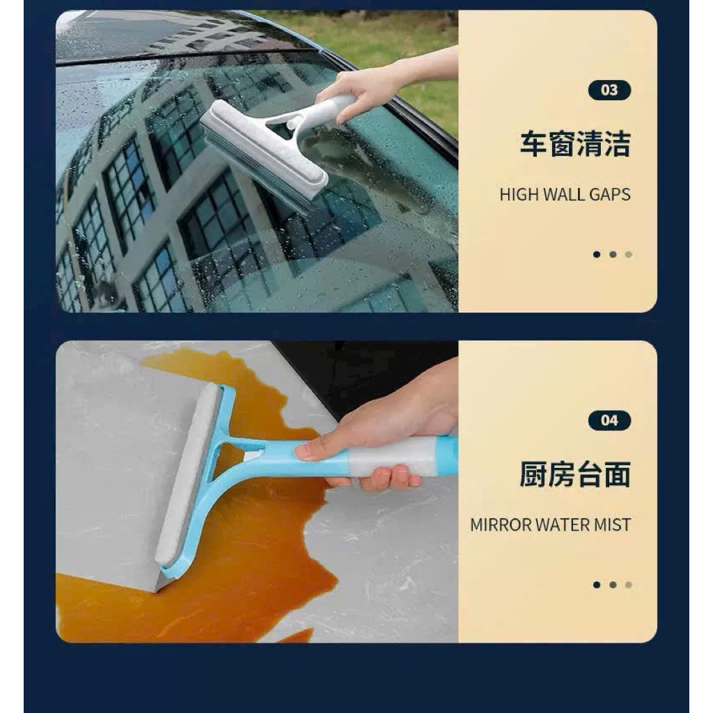 Cây lau kính cầm tay 2 mặt lau gương kính sạch sẽ