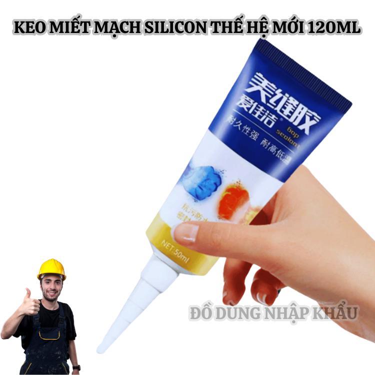 Keo Miết Mạch bịt kẽ hở chống thấm, khô nhanh - Keo Chít Mạch Silicon siêu dính, trám kín viền gạch nhà tắm, bồn rửa tay