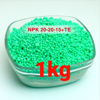 (1kg) Phân Bón NPK 20-20-15 tháp cao Xanh Lá Tan Nhanh Cho Rau Màu, Hoa Cây Cảnh Đâm Chồi, Xanh Lá, Tạo Hoa, Nuôi Trái