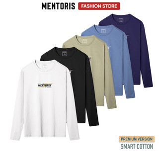 Áo Thun Dài Tay Nam Mentoris Chất Cotton Cao Cấp Giữ Ấm Vượt Trội MDT2402