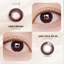 Kính áp tròng khoá ẩm 8H 1 Ngày Màu Nâu Đỏ CARASE, Lens cận MAPLE BROWN