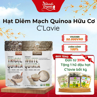 Hạt Diêm Mạch Quinoa Hữu Cơ C'LaVie 200g Tốt Cho Tiêu Hóa, Ổn Định Đường Huyết - Natural Market
