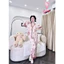 Tay ngắn quần dài cổ Y phom áo baby doll lụa latin mềm nhẹ mát