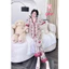 Tay ngắn quần dài cổ Y phom áo baby doll lụa latin mềm nhẹ mát