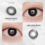 Kính áp tròng khoá ẩm 8H 1 Ngày Màu Đen Thuần CARASE, Lens cận MIDNIGHT BLACK