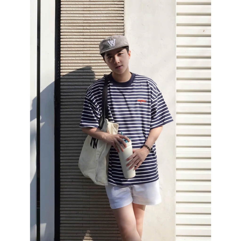 Áo Thun Boxy Kẻ Sọc stripped tee chất vải thun cotton dày dặn, áo form rộng, năng động, dễ phối đồ unisex nam nữ