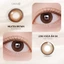 Kính áp tròng khoá ẩm 8H 1 Ngày Màu Nâu Sữa CARASE, Lens cận MILK TEA BROWN