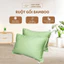 Ruột gối nằm cao cấp Pháp Bamboo Lasante màu xanh vải Tencel 100s gỗ khuynh diệp tự nhiên dày dặn, sang trọng