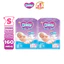 Combo 2 tã dán Bobby S80/M76/L68/XL62/XXL56 mới- Lõi nén cotton-soft 3mm
