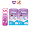 Combo 2 tã dán Bobby S80/M76/L68/XL62/XXL56 mới- Lõi nén cotton-soft 3mm