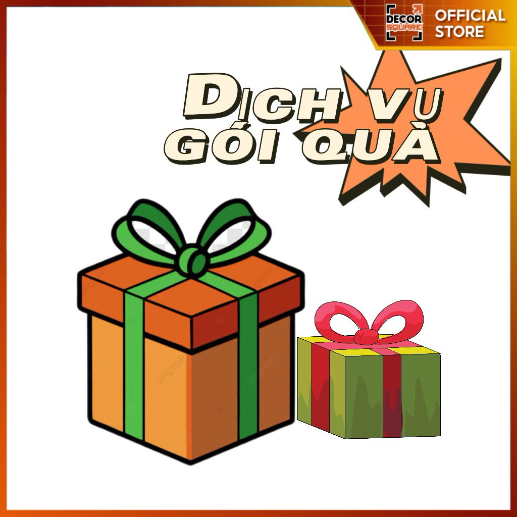 Dịch vụ gói quà Decor Square - Kèm sản phẩm bên shop