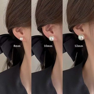 BÔNG TAI ĐÍNH ĐÁ NGỌC TRAI PHONG CÁCH DỄ THƯƠNG 3 SIZE
