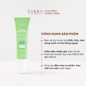 Minisize - Kem chống nắng phổ rộng Acnoil Protection Zakka Naturals kiềm dầu mỏng nhẹ 10ml
