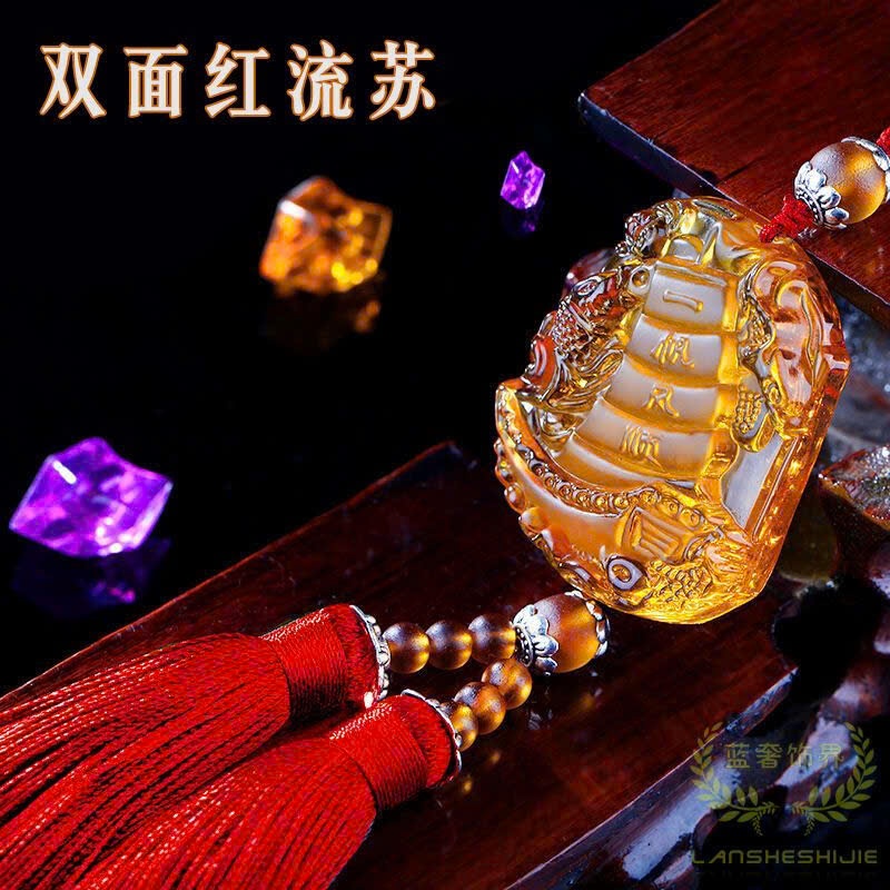 Bảo Thuyền Thủy Tinh Cao Cấp – Thuận Buồm Chiêu Lộc -Vật phẩm treo trang trí xe ôtô - Phụ Kiện Xe ôtô xe hơi