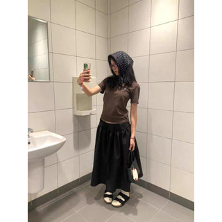 Le rouge | Amee skirt Chân váy midi chữ A dáng xòe