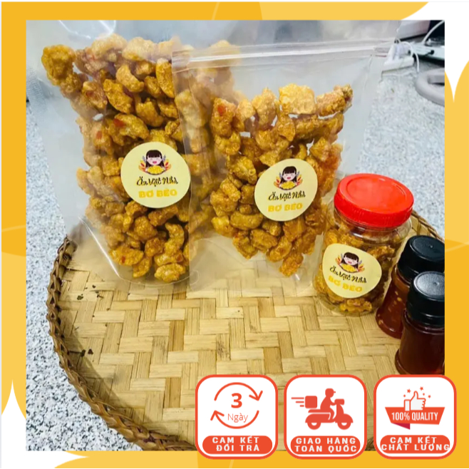 Tóp Mỡ Da Giòn Rụm Rim Mắm Tỏi Ăn Vặt