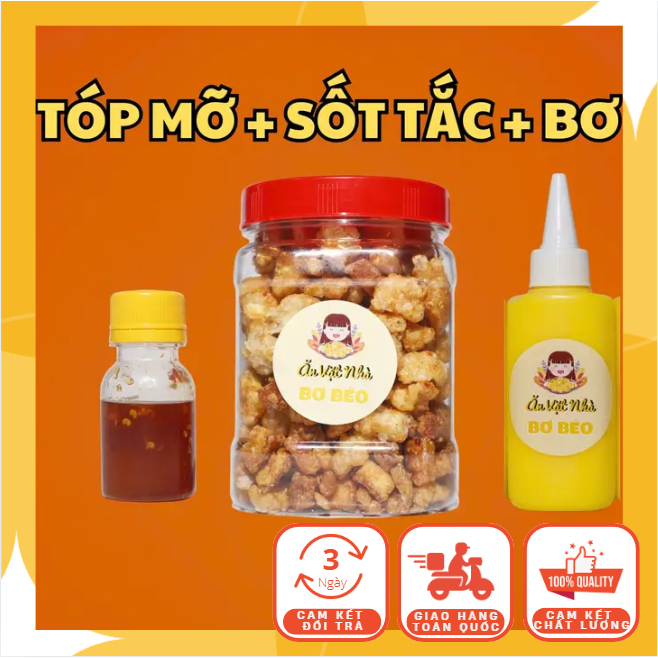 Tóp Mỡ + Sốt Tắc Hoặc Ớt Rim + Bơ