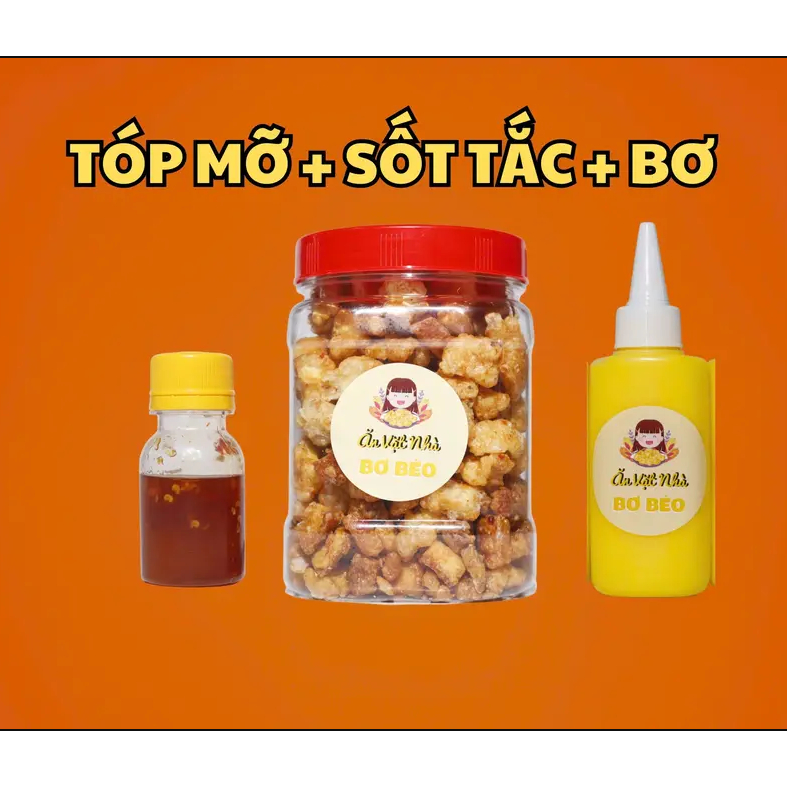 Tóp Mỡ + Sốt Tắc Hoặc Ớt Rim + Bơ