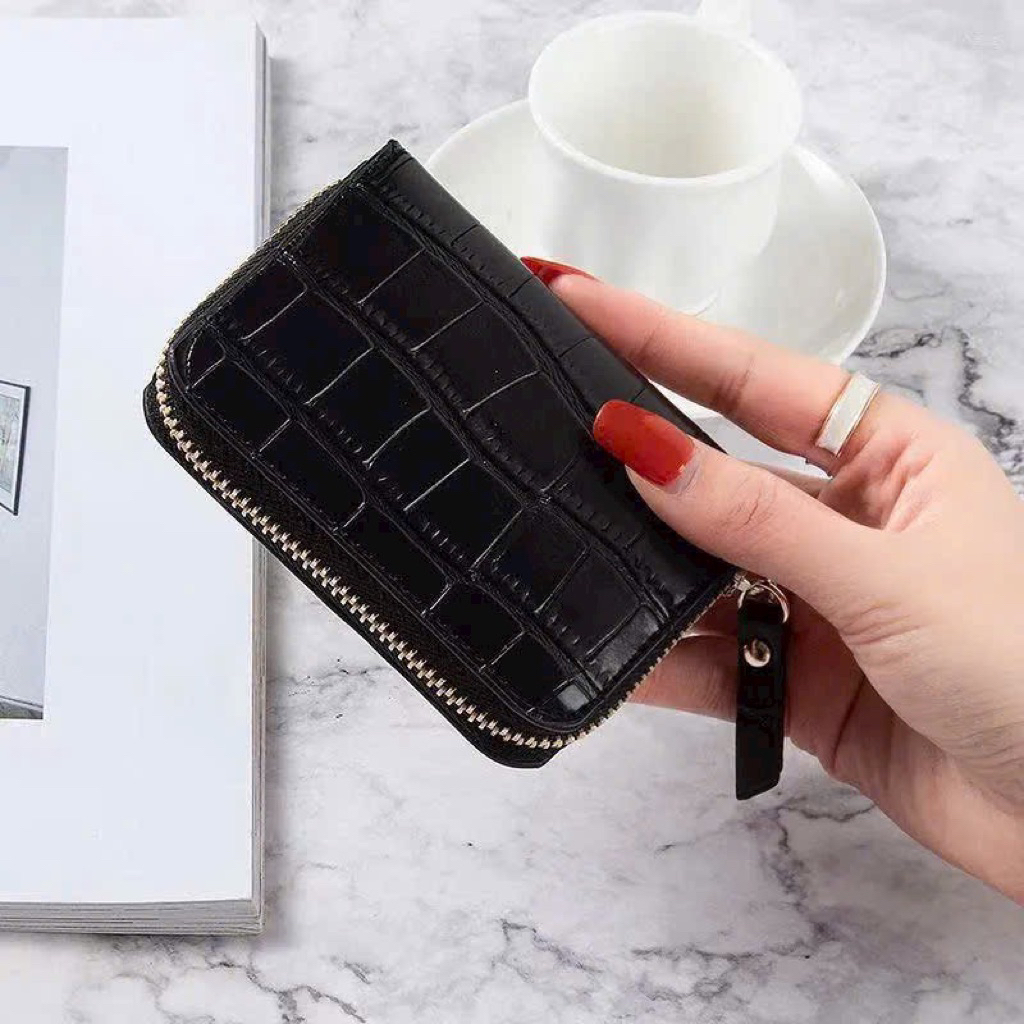 Ví nữ mini cầm tay nhiều ngăn  da ca xau siêu xinh
