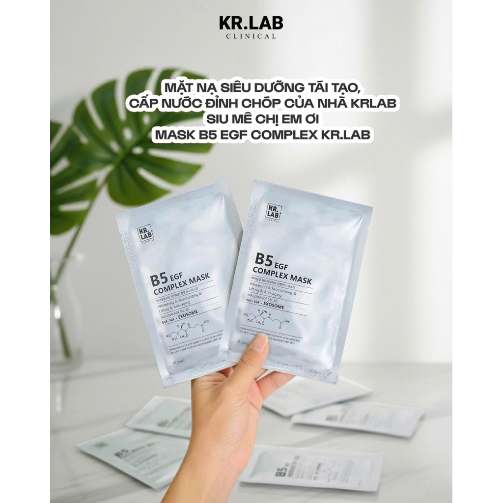 Combo 30-50 Mặt nạ Kr.lab B5 EGF complex mask - hạn 2028 Hàn Quốc IS392