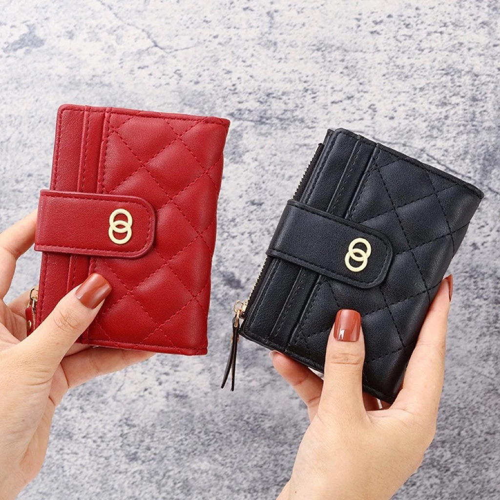 ví cầm tay mini da cá xấu siêu xinh