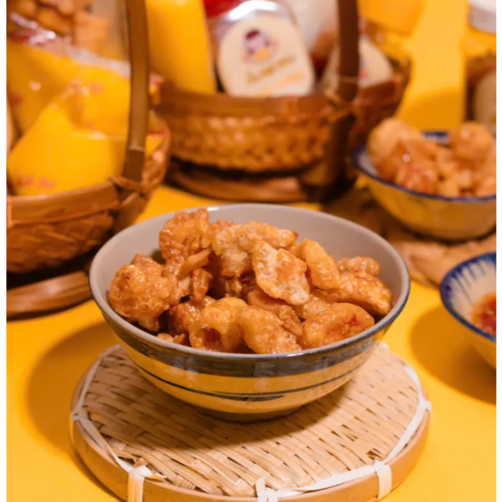 Combo Mini Bánh Tráng Phơi Sương, Bơ, Tóp Mỡ, Sốt Tắc Và Tép Hành Phi