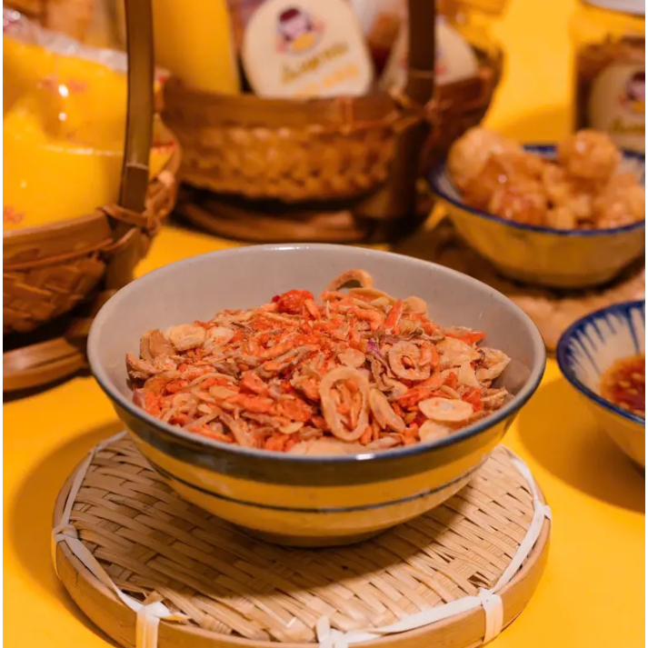 Combo Mini Bánh Tráng Phơi Sương, Bơ, Tóp Mỡ, Sốt Tắc Và Tép Hành Phi