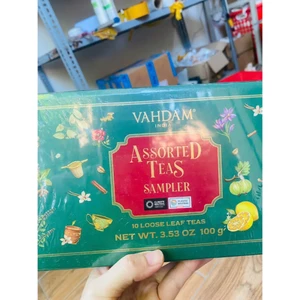 Bộ quà tặng trà lá rời Trà Chai Ấn Độ (10 hương vị) VAHDAM,Assorted Chai Tea